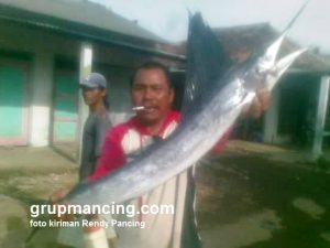 Marlin hasil mancing di perairan laut Karang Kusen Jepara