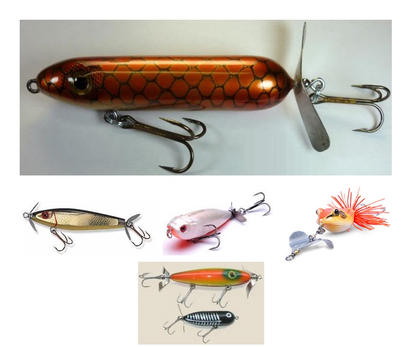 contoh-contoh umpan buatan untuk mancing - propeller lure atau propbaits