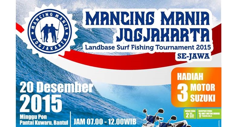 Lomba Mancing Pasiran - Landbase Surf Fishing Tournament 2015 - Pantai Kuwaru Bantul-