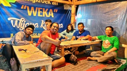 Suasana konsolidasi pemantapan wakil dari angler Salatiga yang akan hadir di event Kopdar Mrican Banjarnegara.