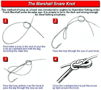 Teknik mengikat kail the marshall snare knot