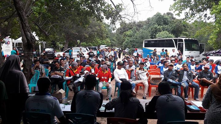 Suasana tecknikal meeting Mancing de Belitong 2016