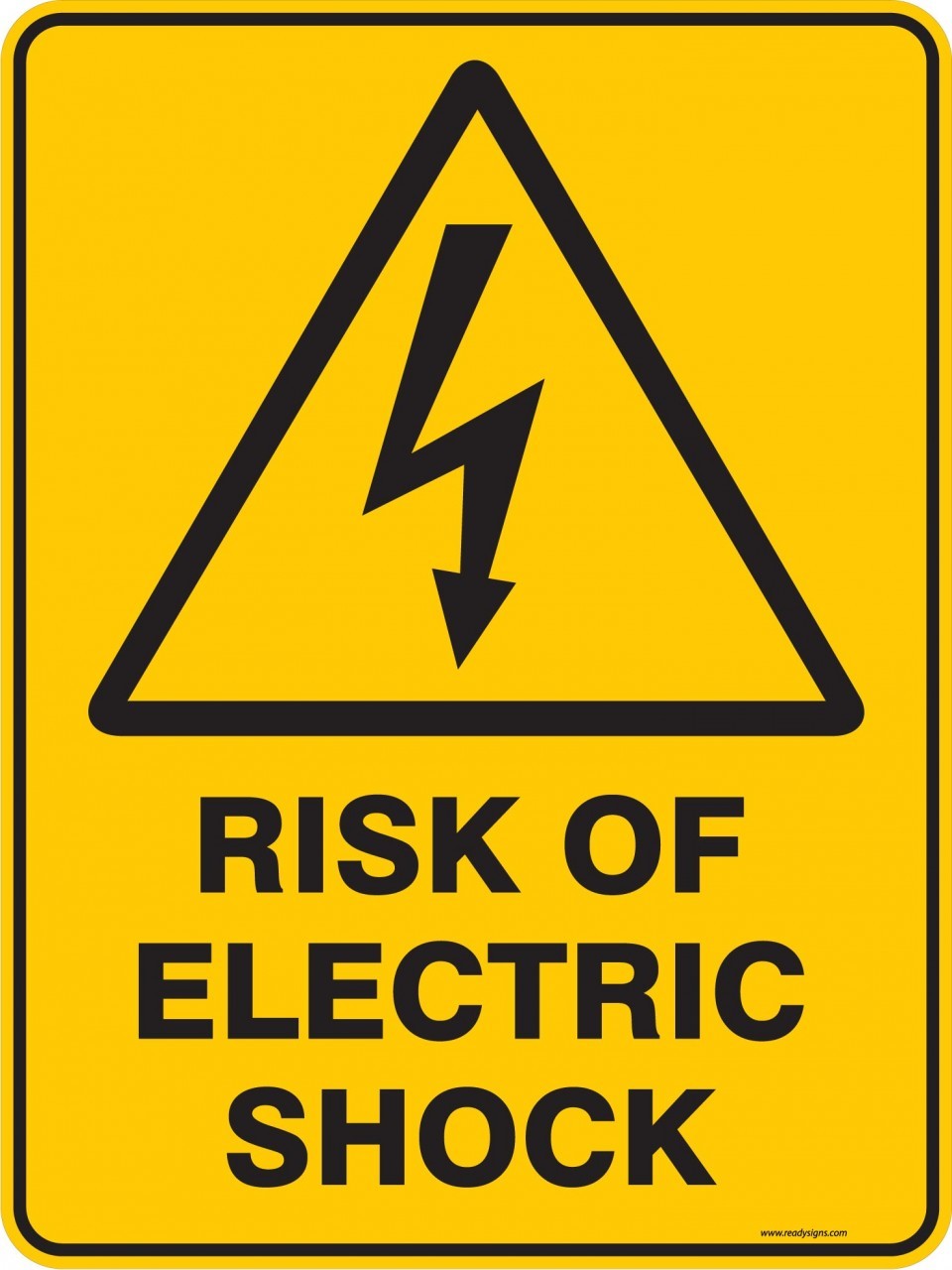 Stiker bahaya listrik pada joran karbon