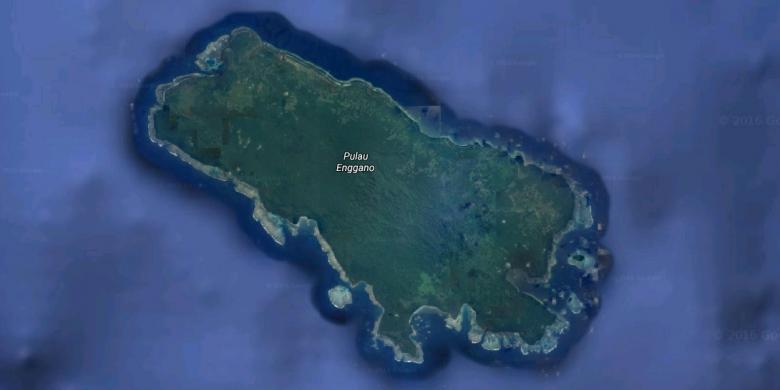 Citra Satelit Pulau Enggano (kompas.com)