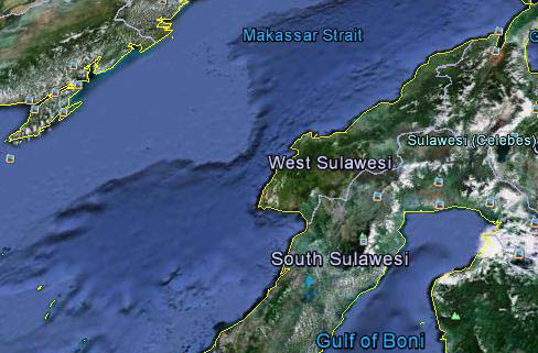 Peta perairan Sulawesi Barat